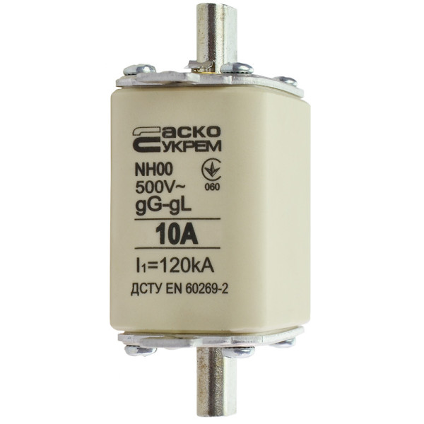 Запобіжник Аско-Укрем NH00 10A gG (A0050010007) - фото №2
