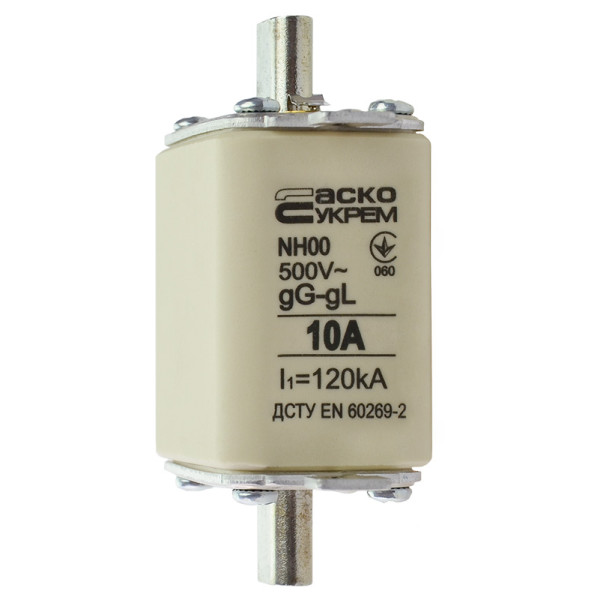 Запобіжник Аско-Укрем NH00 10A gG (A0050010007) - фото №3