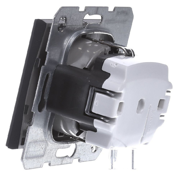 Розетка с з/к антрацит Berker K.1 - фото №3