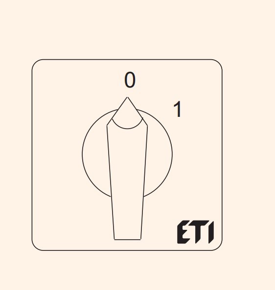 Кулачковый переключатель ETI 004773001 CS 16 90 U (1p «0-1» 16A) - фото №1