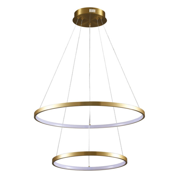 Підвісний світильник, люстра Goldlux 329189 Lea 2 Led 2x35W 4000K 4600Lm IP20 Золото - фото №1