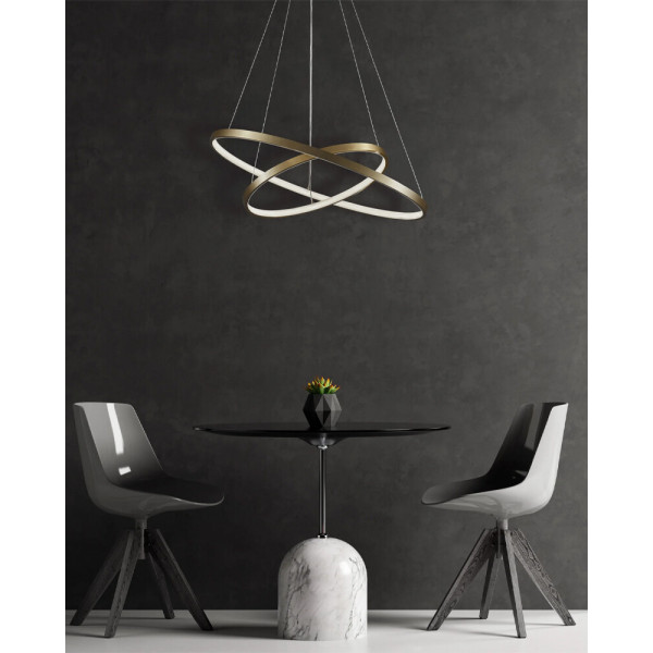 Підвісний світильник, люстра Goldlux 329189 Lea 2 Led 2x35W 4000K 4600Lm IP20 Золото - фото №2