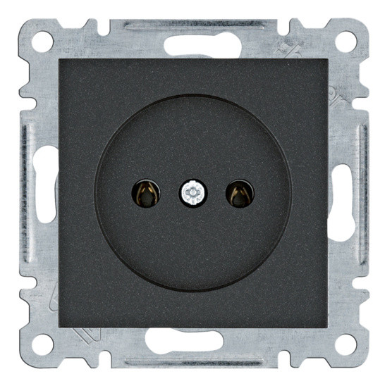 Розетка Hager WL1013 Lumina 16А/230В без з/к (черная)