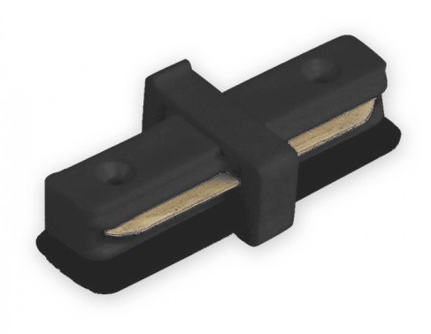 Посилений прямий конектор Feron 6586 LD1100 для однофазного шинопроводу (чорний)