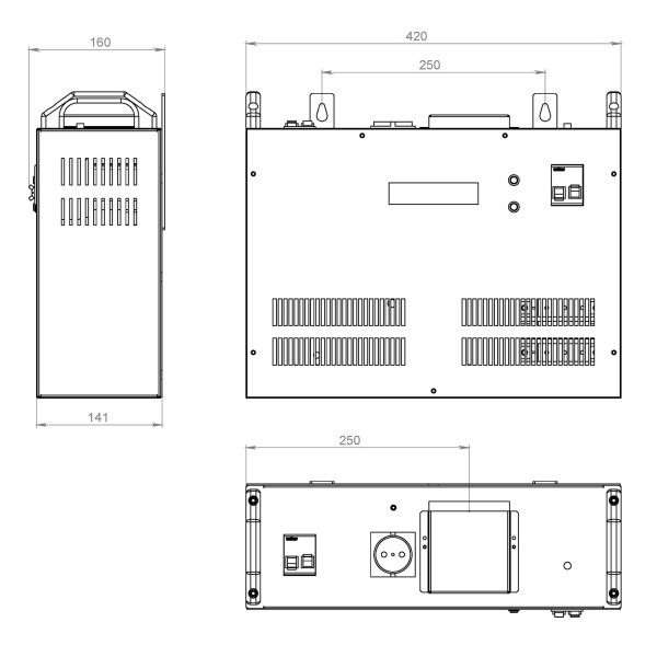 Стабилизатор напряжения Volter -7птcш, 7кВт - фото №2