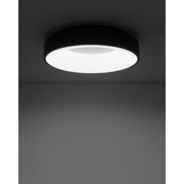 Потолочный светильник Nowodvorski 11210 Nikki Round LED 1x32W 4000K 2700Lm IP20 черный - фото №1