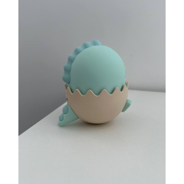 Нічник Динозаврик блакитний, настільна лампа з акумулятором Goldlux 326980 Baby Dino LED 1x0.75W 3000K+RGB IP20 - фото №3