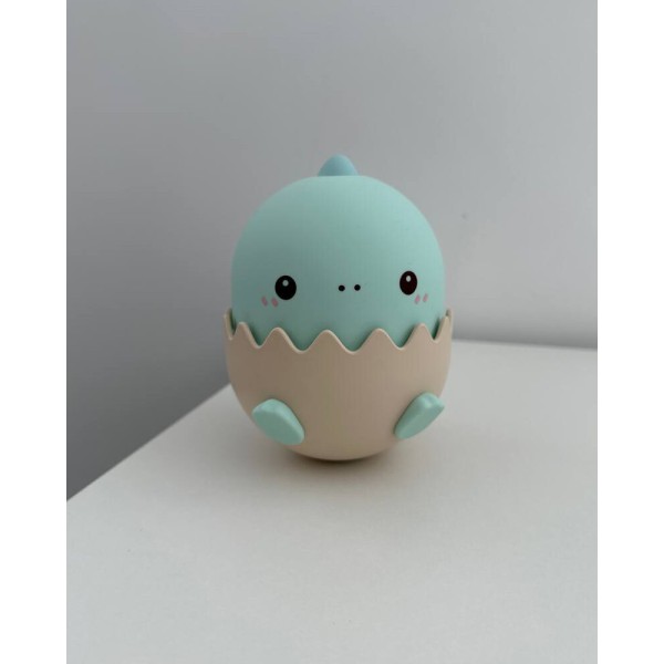 Нічник Динозаврик блакитний, настільна лампа з акумулятором Goldlux 326980 Baby Dino LED 1x0.75W 3000K+RGB IP20 - фото №4