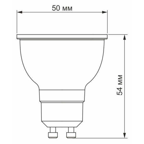 Світлодіодна лампа Videx MR16e GU10 6Вт 3000K (VL-MR16e-06103) - фото №2