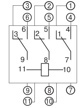 Проміжне реле E.Next e.control.p533 5А 24В DC (i.my3.24dc) - фото №3