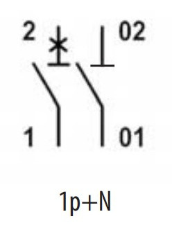 Автоматичний вимикач ETI 002191127 ETIMAT 6 1p+N C 32А (6 kA) - фото №3
