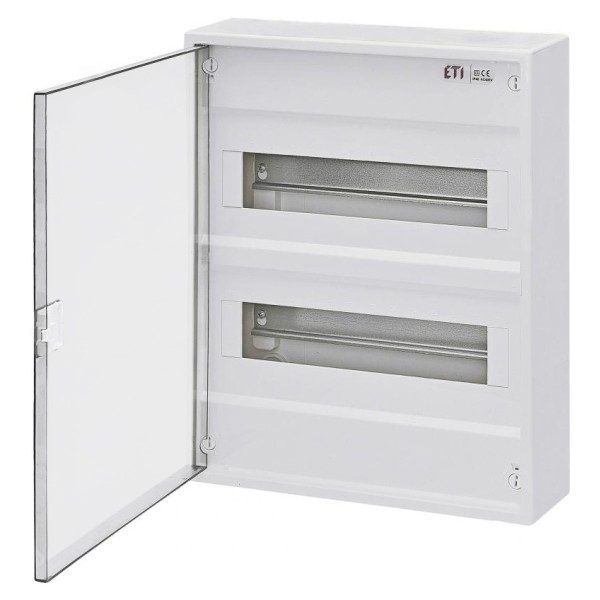Дворядний зовнішній електрощиток ETI 001100244 ACT 24 PO 24+4 з білими дверцятами