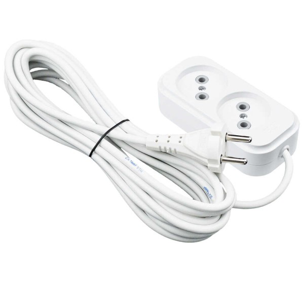 Удлинитель PIN 2р 5м 2х0,75 без заземления ( 802050 )