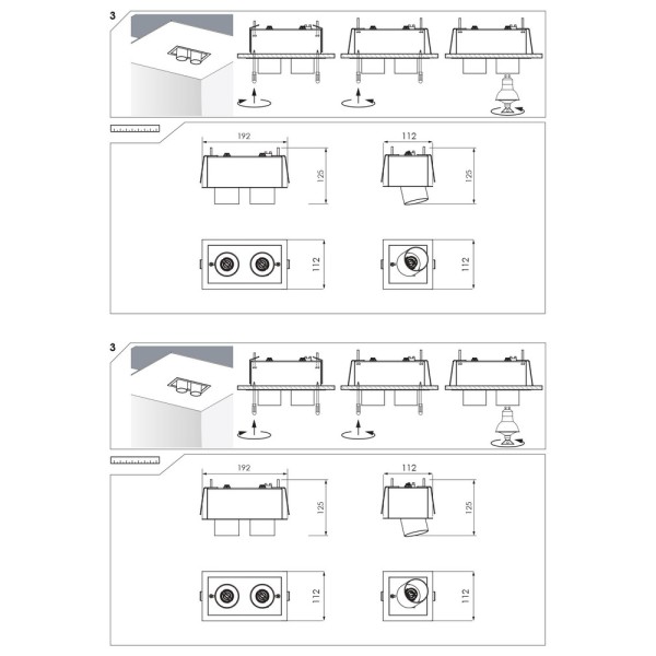 Точечный светильник Nowodvorski 8938 Eye Mod GU10 2x10W IP20 белый - фото №3