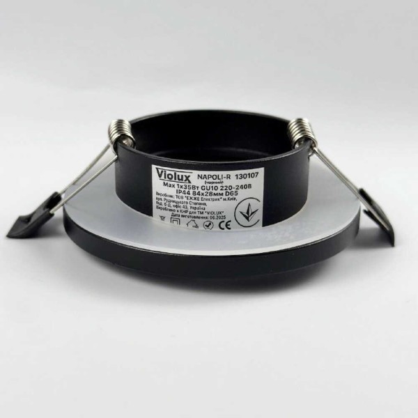 Светильник точечный Violux NAPOLI-R GU10 IP44 черный (130107) - фото №3