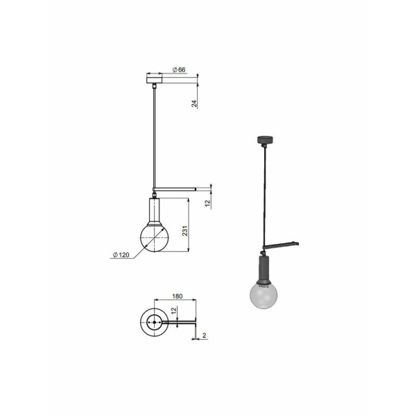 Підвісний світильник, люстра Pikart 23706-2 - фото №4