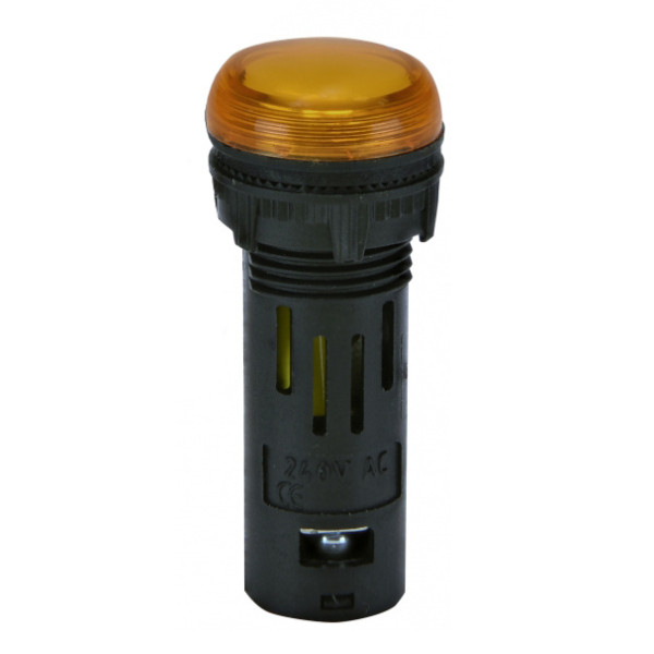 Сигнальна лампа LED ETI ECLI-16-240A-A 240В AC Ø16мм помаранчева матова (4771609)