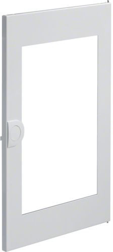 Білі двері Hager VZ132N для 2-рядного щита Volta із прозорим вікном