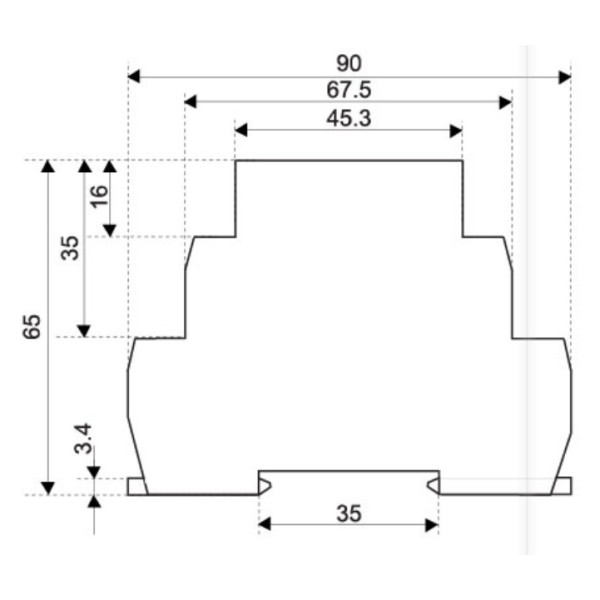 Імпульсне реле з функцією пам'ять ETI 002470008 MR-42 UNI 12-240V AC/DC (2x16A AC1) - фото №1