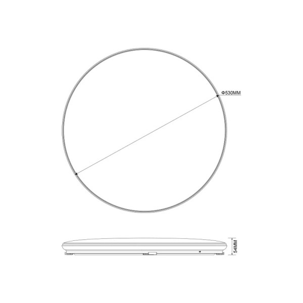 Світильник стельовий Zuma Line 5905316644007 Omar LED 1x50W 4000K 3500Lm IP20 хром - фото №1