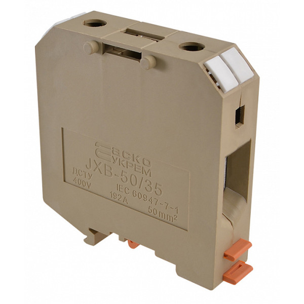 Клеммник Аско-Укрем JXB 50/35 желтый (A0130010028) - фото №1