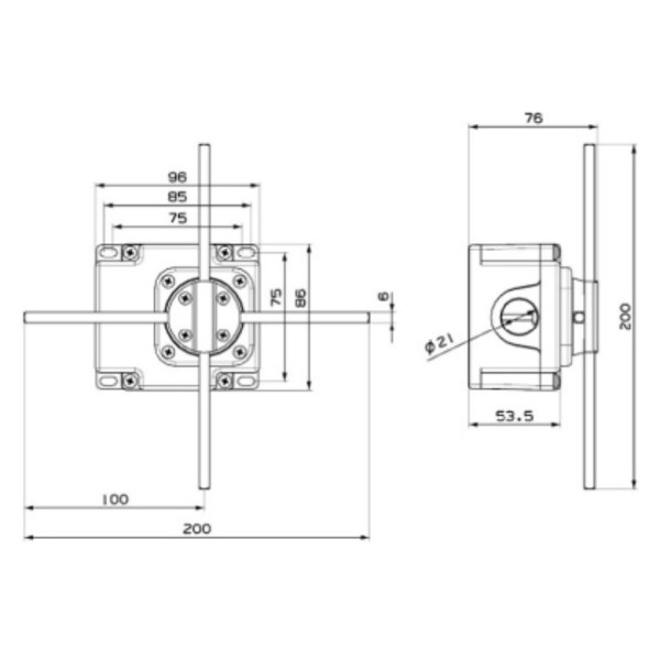 Перекрестный концевой выключатель EMAS CSM02 - фото №2