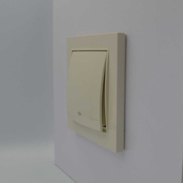 Выключатель Nilson Thor кремовый 1кл промежуточный ( 27121010 ) - фото №2