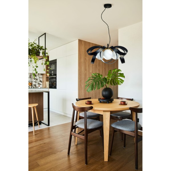 Люстра Zuma Line 1139 Nela E14 4x40W IP20 Чорна - фото №3