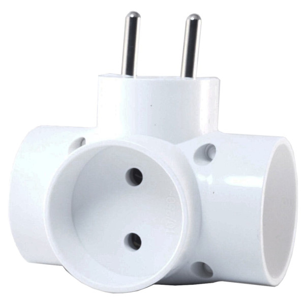 Разветвитель-тройник SEZ R-30 BI белый