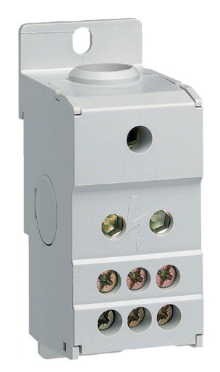 Блок розгалужувальний Hager 160A (вхід 1х70мм2; вихід 6х16мм2)