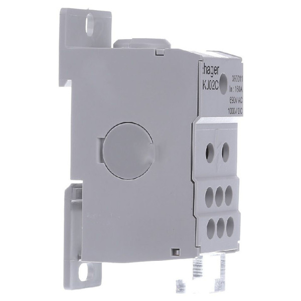 Блок розгалужувальний Hager 160A (вхід 1х70мм2; вихід 6х16мм2) - фото №2