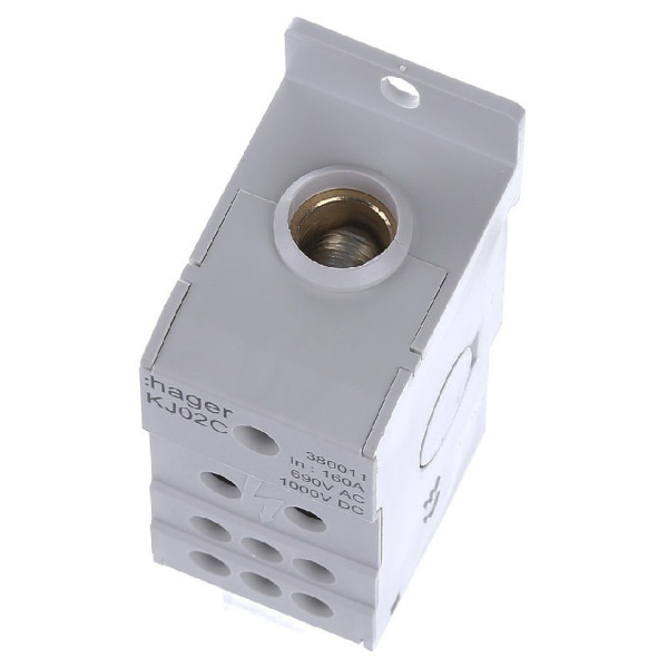 Блок розгалужувальний Hager 160A (вхід 1х70мм2; вихід 6х16мм2) - фото №3