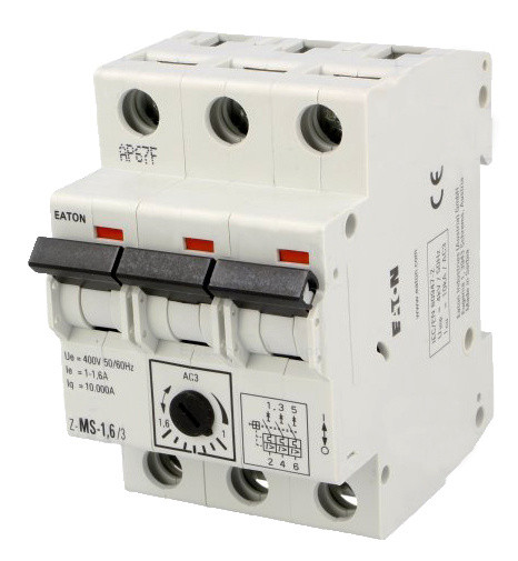 Автомат захисту двигуна Eaton Moeller Z-MS-1,6/3