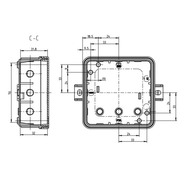 Зовнішня розвідна коробка Spelsberg i12-L/w (sp33261201) IP55 - фото №7