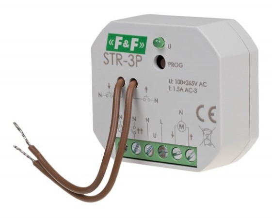 Бездротове реле керування F&F STR-3P 100-265В AC/DC АC-1/АC-3 8А - фото №2
