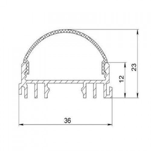 LED-профиль ЛСС, 1 метр - фото №4