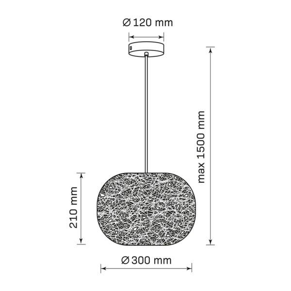 Подвесной светильник, люстра Goldlux 332226 Clea E27 1x20W IP20 серый - фото №4