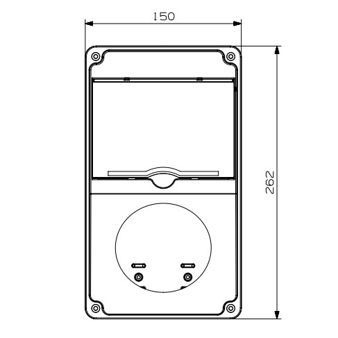 Монтажный набор ADAL PANO MD9211 6м и 1 силовая розетка 260x150x120мм IP54 - фото №2