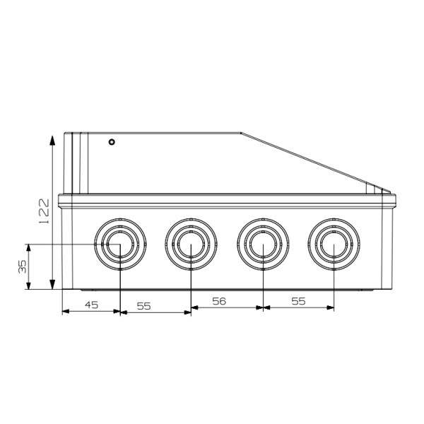 Монтажный набор ADAL PANO MD9211 6м и 1 силовая розетка 260x150x120мм IP54 - фото №4