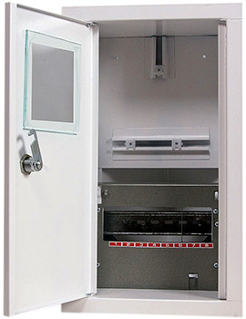 Металлический корпус E.Next e.mbox.stand.w.f1.08.z 8 модулей встроенный (s0100004)