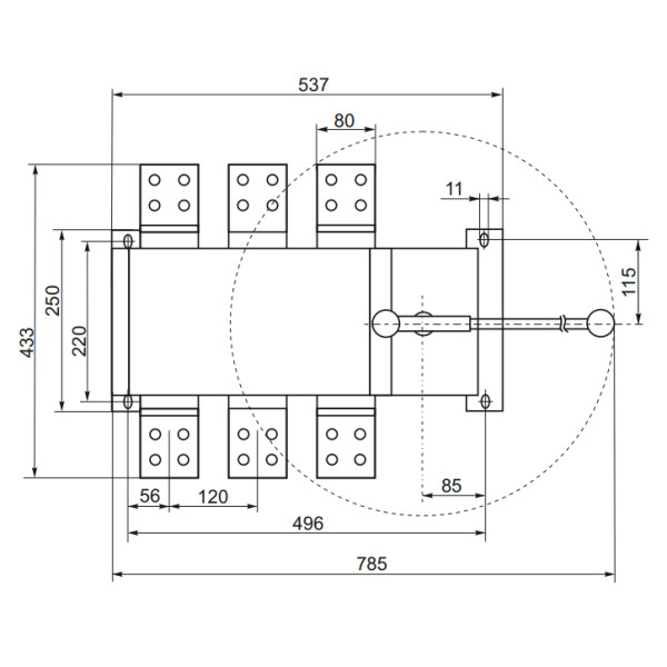 Устройство автоматического ввода резерва CNC YCS1-2500А 3Р 415В (Б00042324) - фото №4
