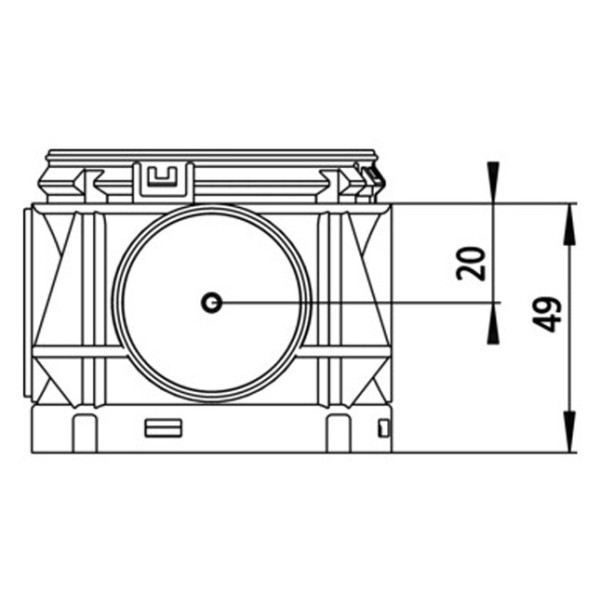 Подрозетник Spelsberg U 71 TD-49 (71х71х49мм) - фото №2