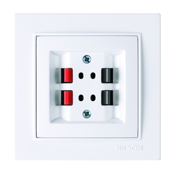 Розетка Nilson Thor белая аудио стерео ( 27111050 )