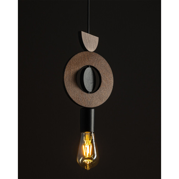 Подвесной светильник, люстра Nowodvorski 11176 Drops Wood D E27 1x25W IP20 коричневый - фото №1