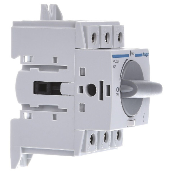 Рубильник Hager HAC308 3P 80А - фото №1