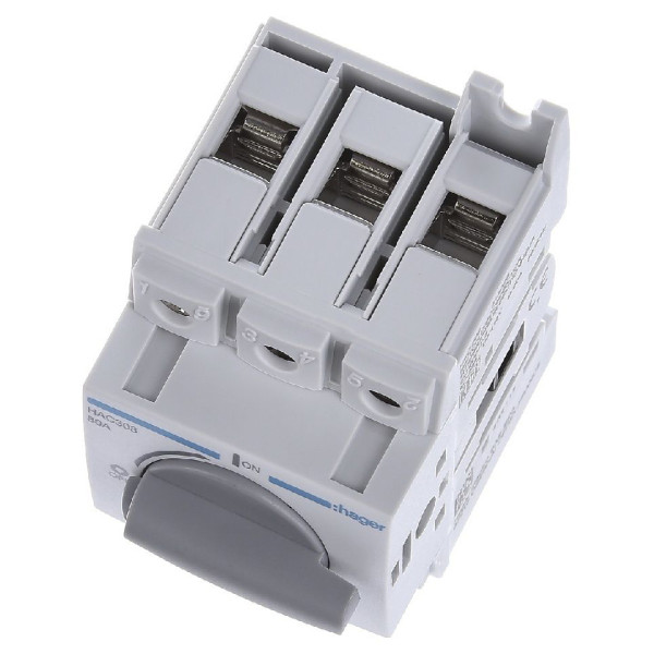 Рубильник Hager HAC308 3P 80А - фото №4