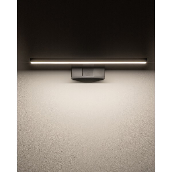 Світильник підсвітка для дзеркала Nowodvorski 10668 Cezanne LED S 1x8W 3000K 550Lm IP44 чорний - фото №1