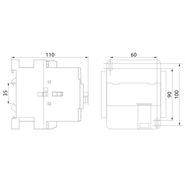 Магнитный пускатель Promfactor FC-4/40А 1NO+1NC AC36В (FC40040036) - фото №1