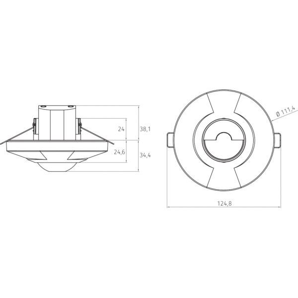 Датчик руху з акустичною функцією Theben LUXA 103-100 UA - фото №1