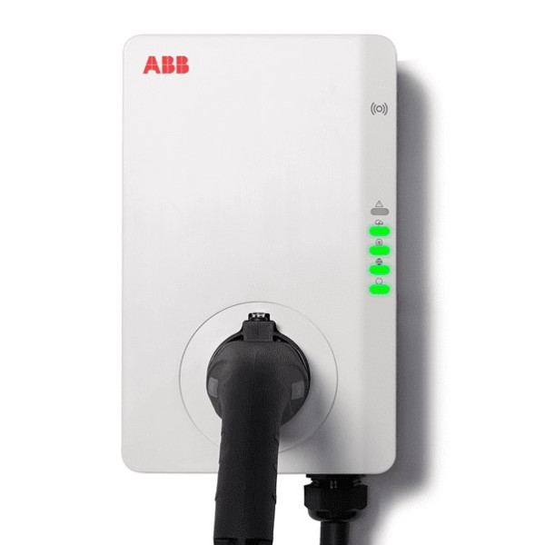 Зарядна станція ABB Terra AC W7-T-0 wallbox 7,4кВт 32A Type 2 Bluetooth, Wi-Fi, Ethernet - фото №1